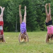 Handstands on the play field