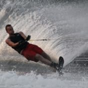 Deep cuts during waterski instruction