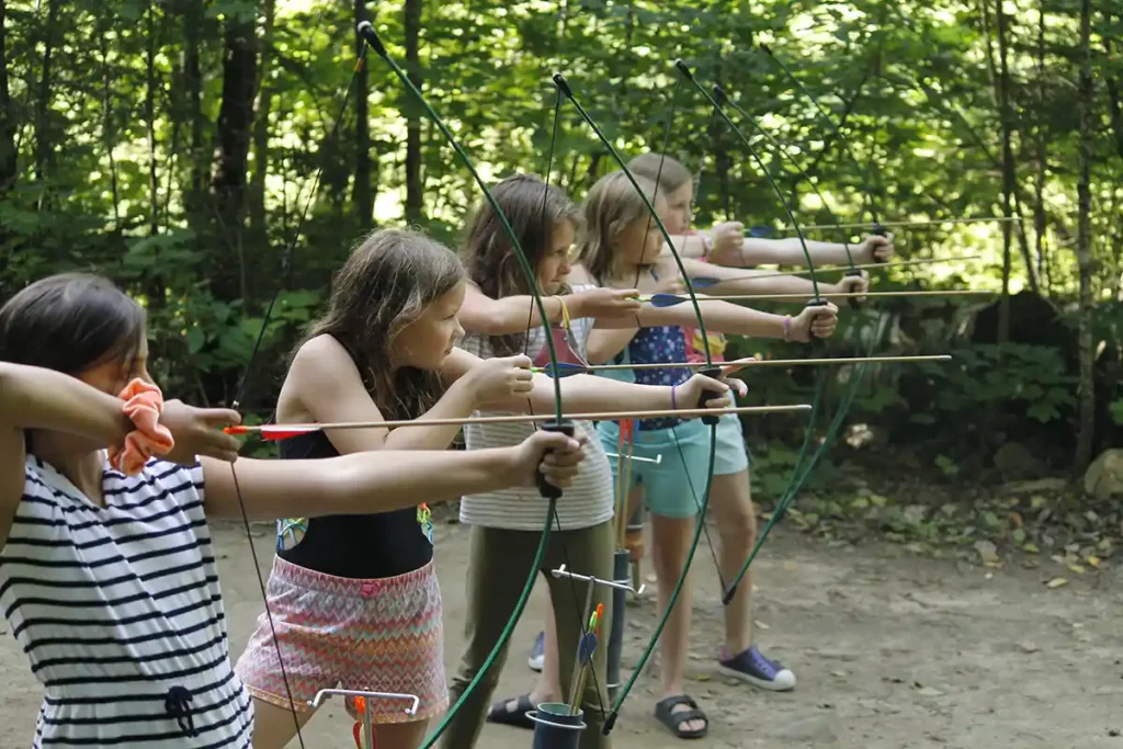 archery at camp can aqua summer camp