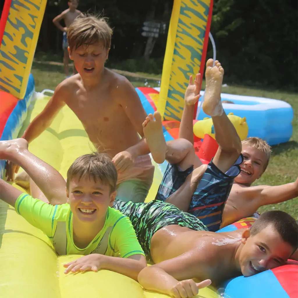 having fun at can aqua summer camp