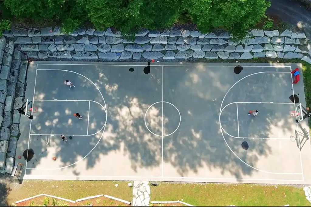 basket ball court at can aqua summer cam