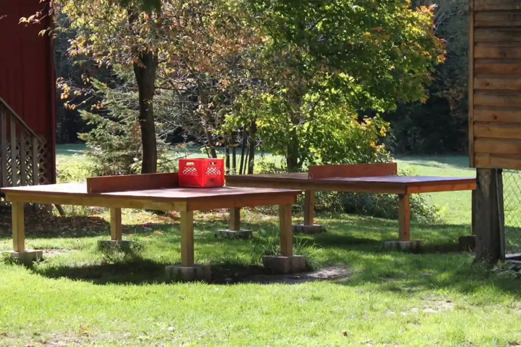 ping pong at summer camp