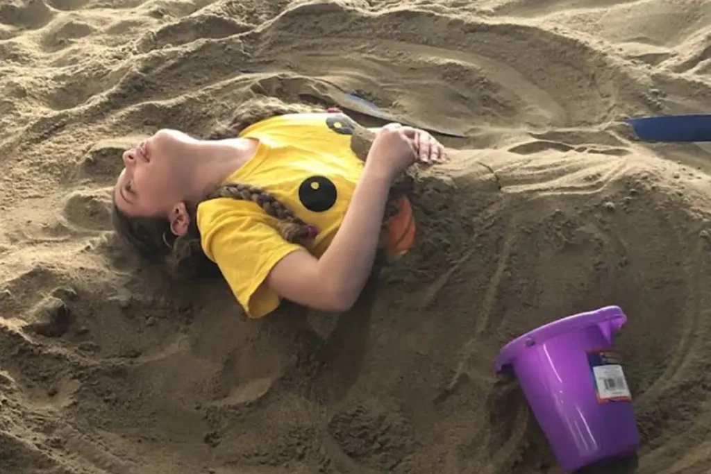 sand sculpture at can aqua summer camp