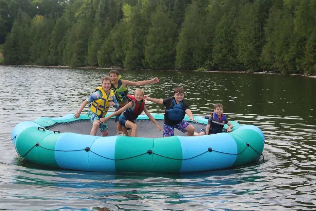 big floaty things at can aqua summer camp