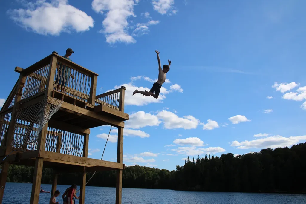 the tower at can aqua summer camp