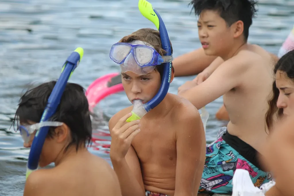 snorkel at summer camp