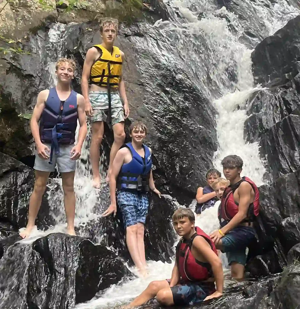 tripping at can aqua summer camp